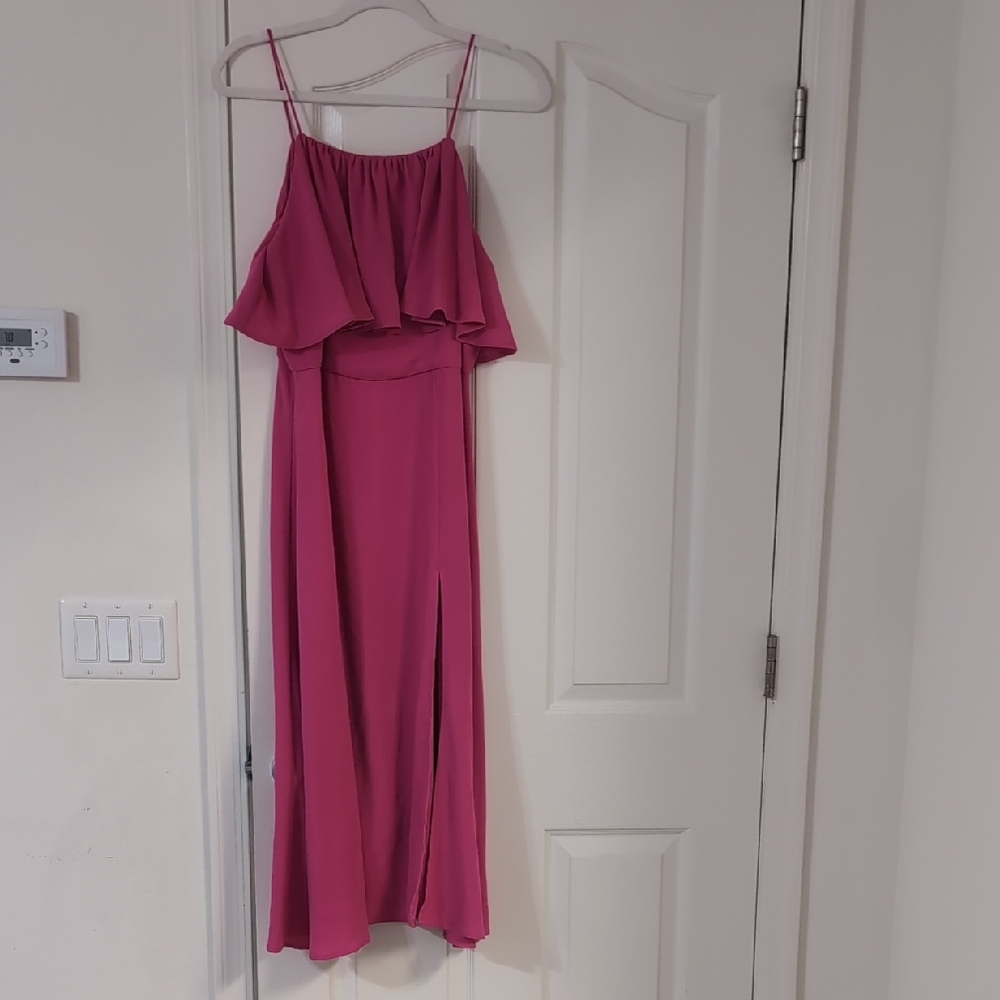 Elegant Pink Sleeveless Dress